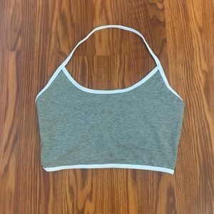 New grey halter top